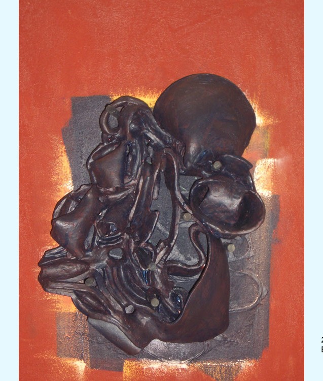 Entrailles (Eingeweide), abstraktes Werk des französischen Künstlers Daniel Pilot, 2001