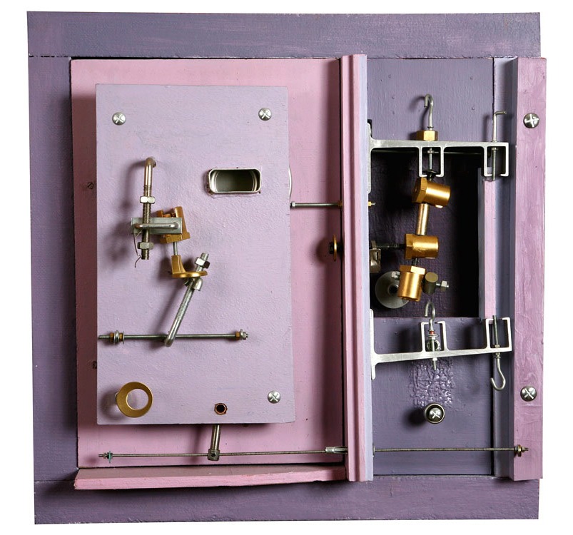 Mécanisme d’Horloge (Uhrwerk), abstraktes Werk des französischen Künstlers Daniel Pilot, 2002